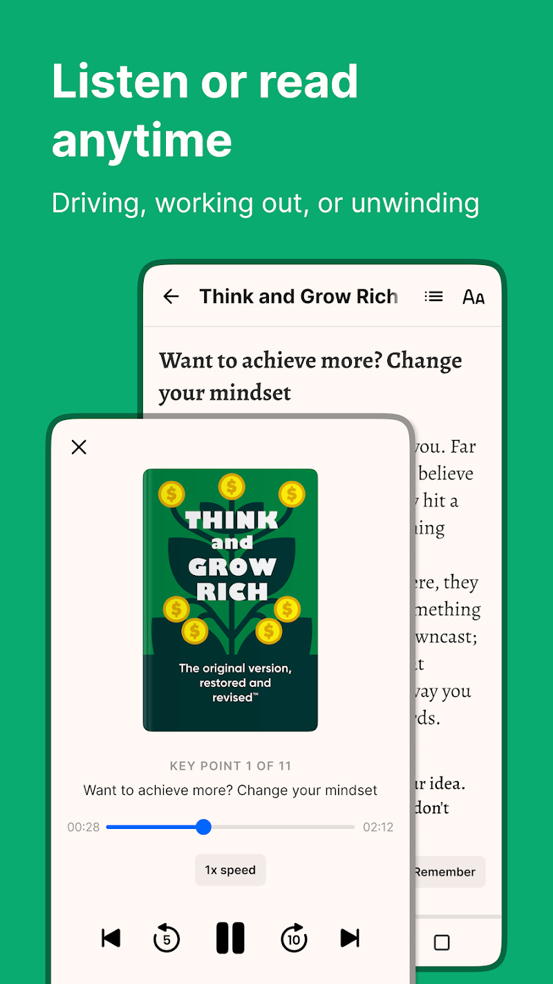 Headway - Daily Micro Learning kişiselleştirilmiş öğrenme planı ekranı