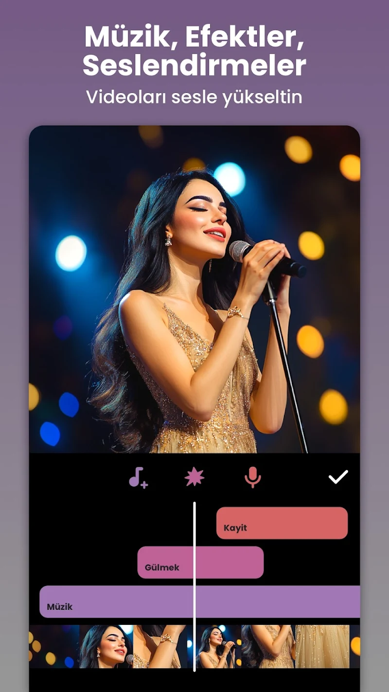 InShot - Video Düzenleyici video kesme arayüzü