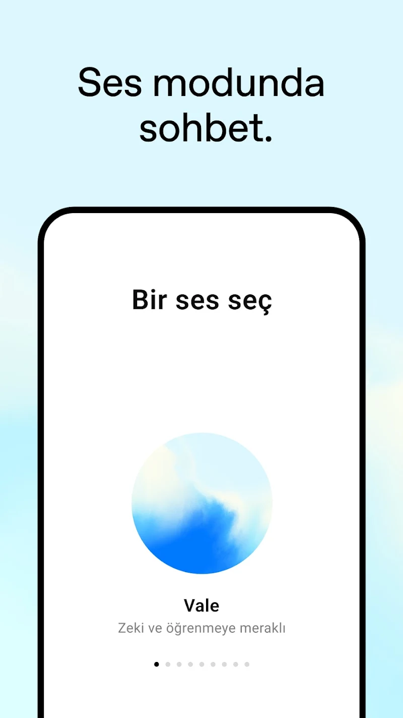 ChatGPT Android uygulama sohbet ekranı