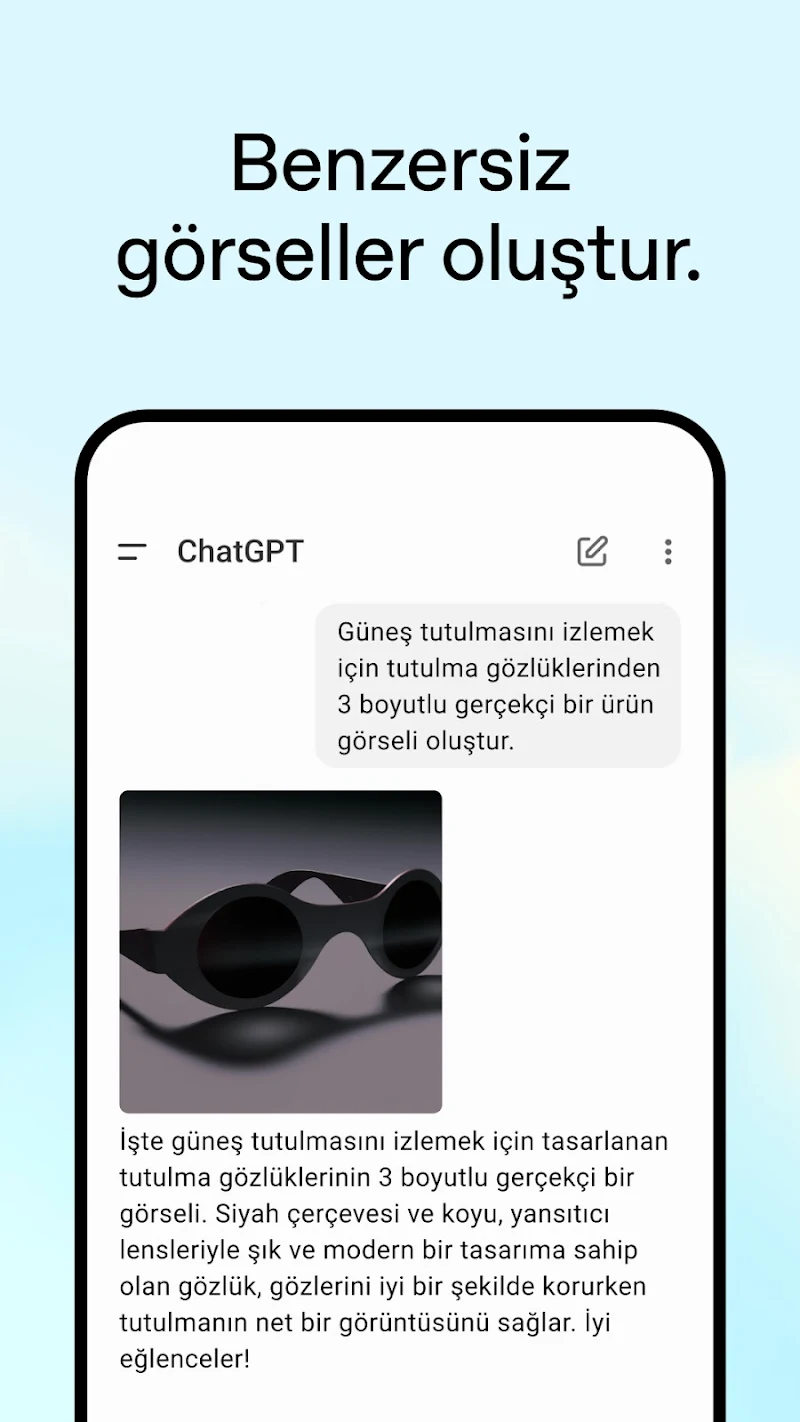 ChatGPT kişiselleştirilmiş tavsiye örneği
