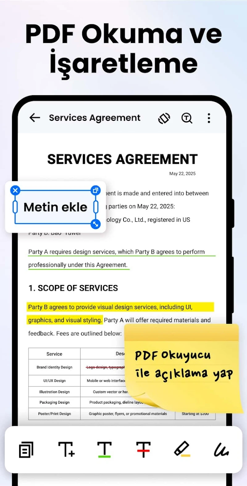 PDF Okuyucu: PDF Görüntüleyici dosya listeleme görünümü