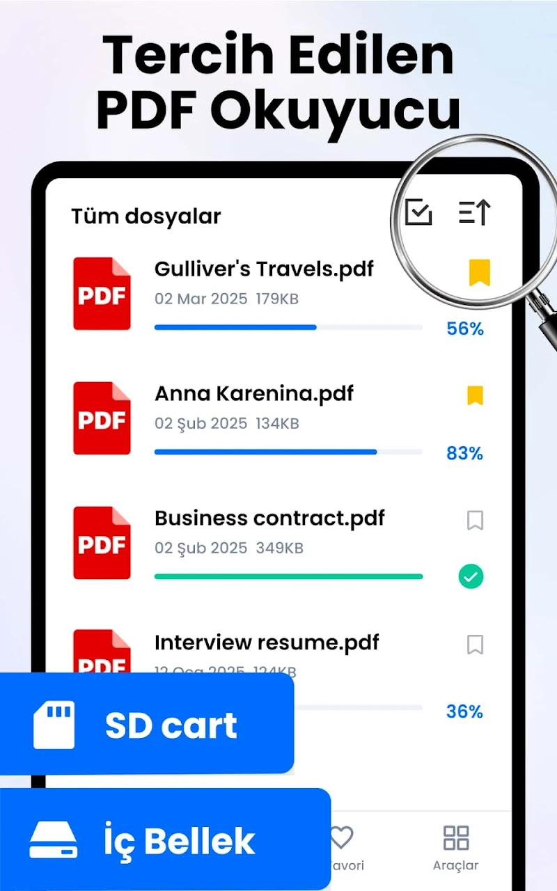 PDF Okuyucu: PDF Görüntüleyici dosya düzenleme araçları