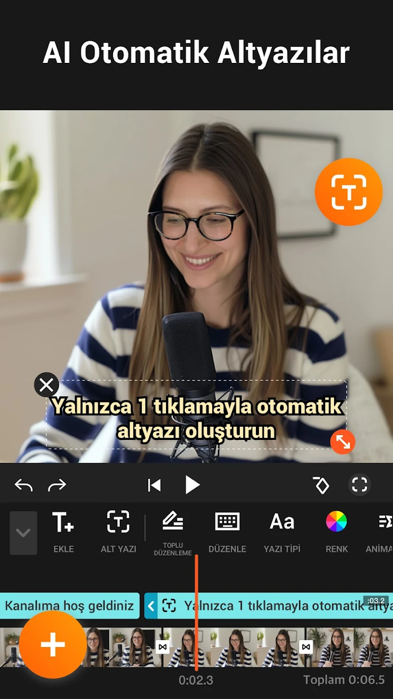 YouCut - Video Düzenleyici geçiş efektleri seçimi