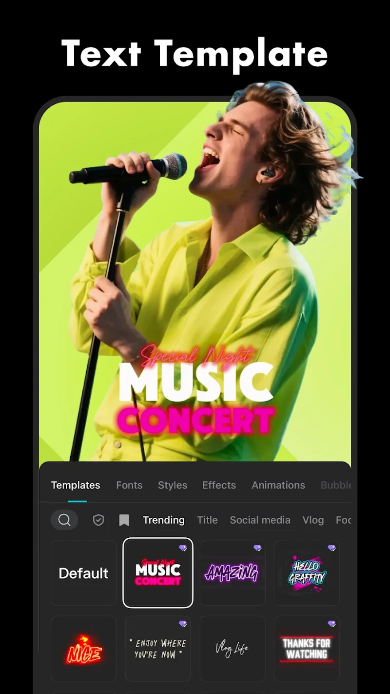 CapCut: Photo & Video Editor metinden sese dönüştürme seçeneği