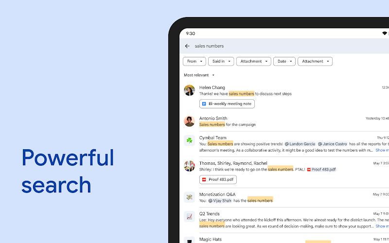 Google Chat dosya paylaşım arayüzü