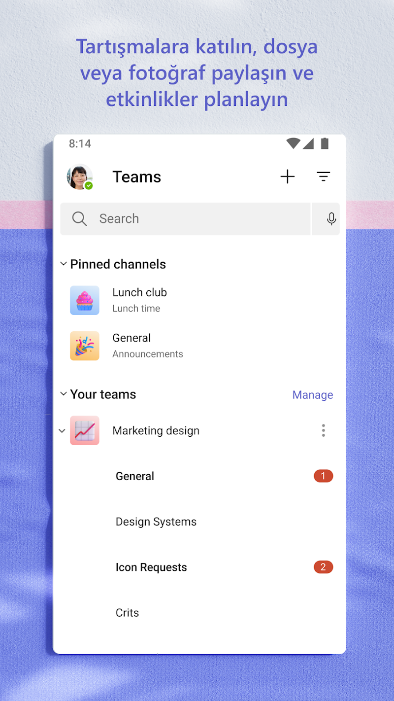 Microsoft Teams görev ve takvim entegrasyonu