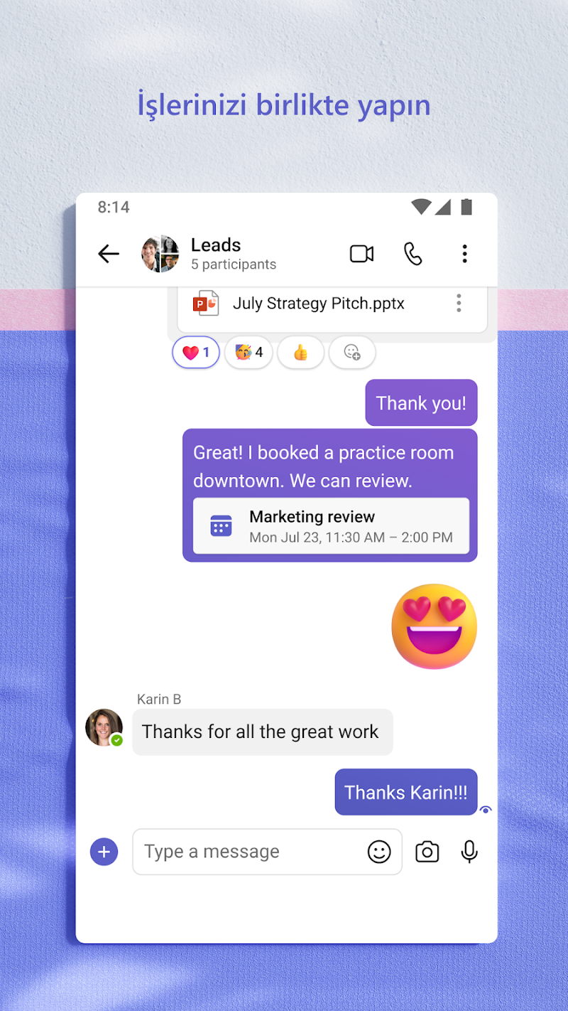 Microsoft Teams sesli arama özelliği
