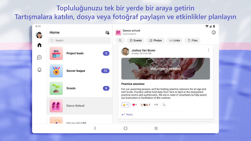 Microsoft Teams güvenlik ayarları ekranı