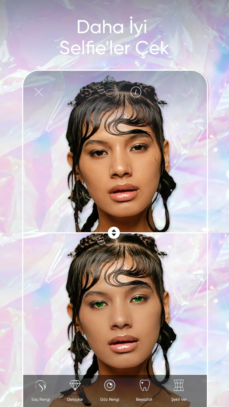 Picsart Foto ve Video Editörü çıkartma seçme menüsü