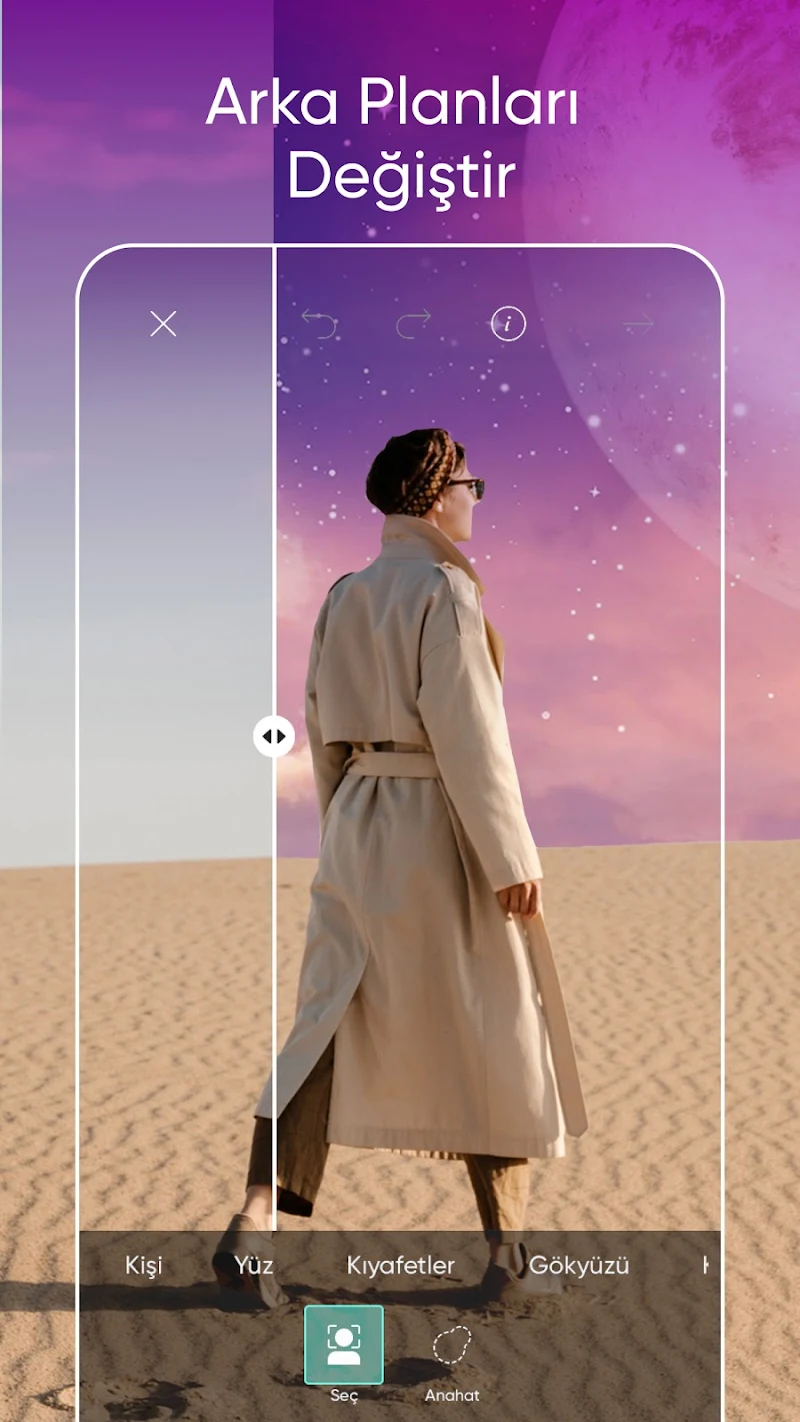 Picsart Foto ve Video Editörü arka plan silme aracı