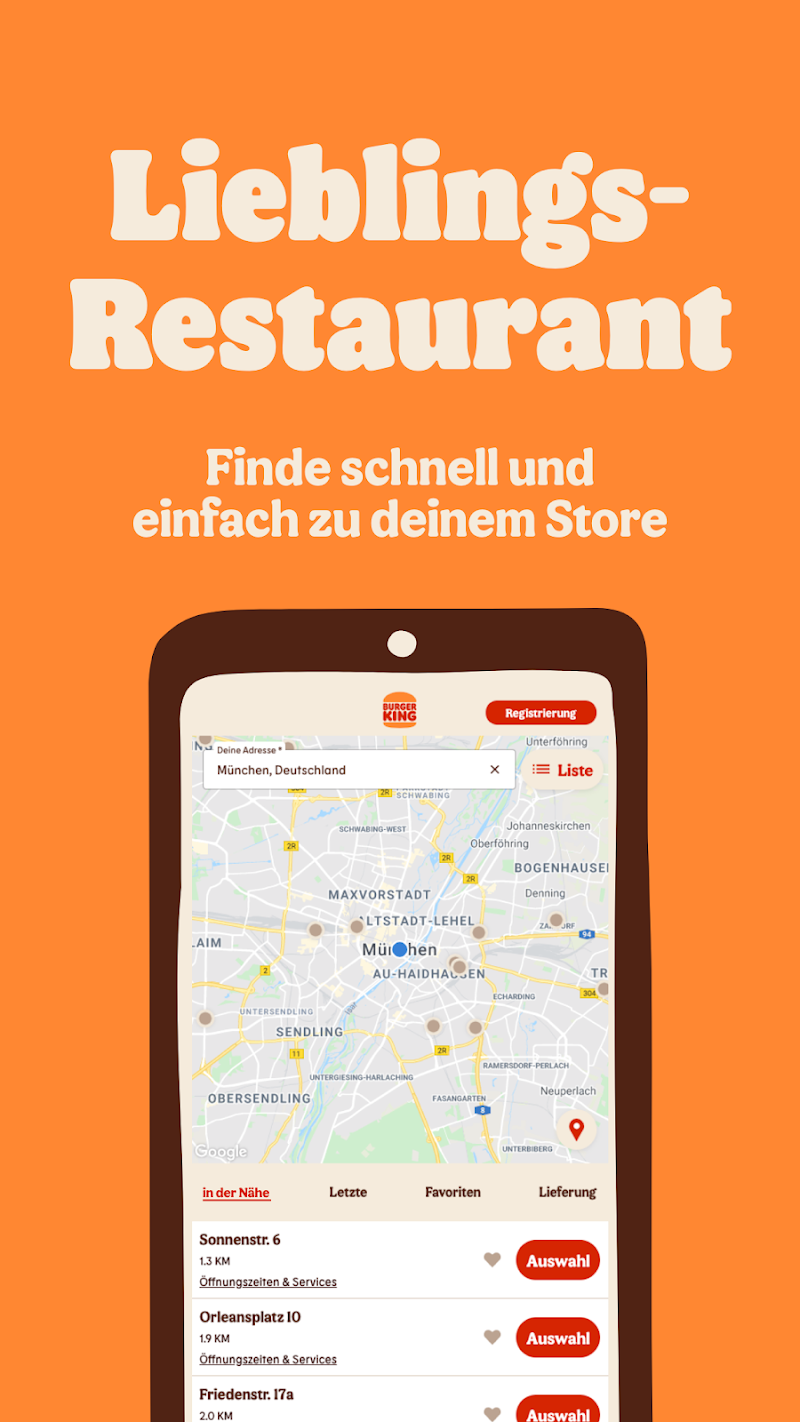 Burger King Deutschland kuponlar ve kampanyalar bölümü
