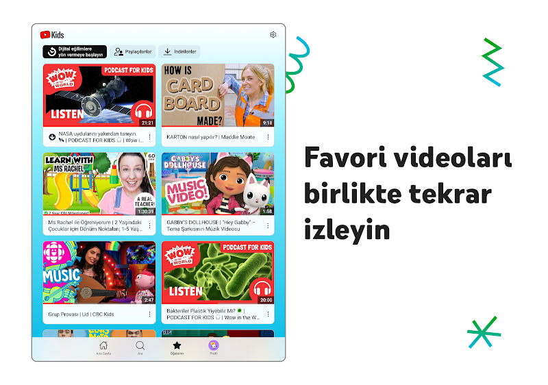 YouTube Kids kurulum süreci görüntüsü