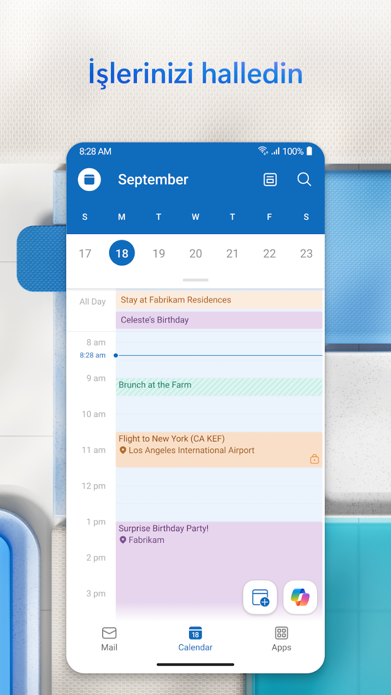 Microsoft Outlook toplantı planlama arayüzü