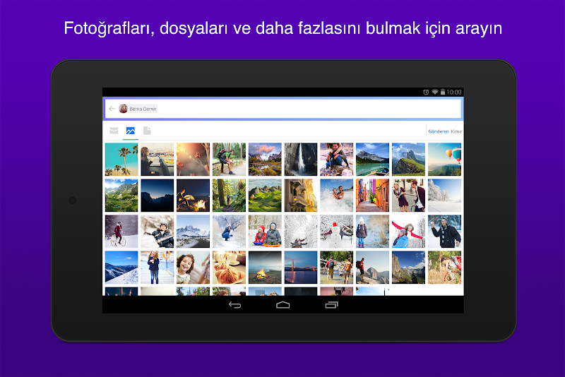 Yahoo Mail – Organize Kalın! erişilebilirlik seçenekleri