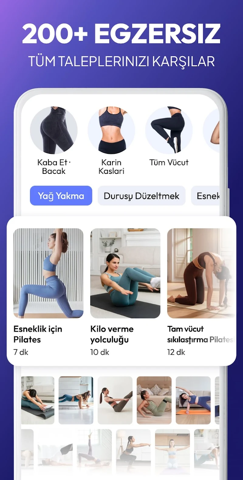 Evde Pilates Egzersizi son sürüm video egzersiz gösterimi