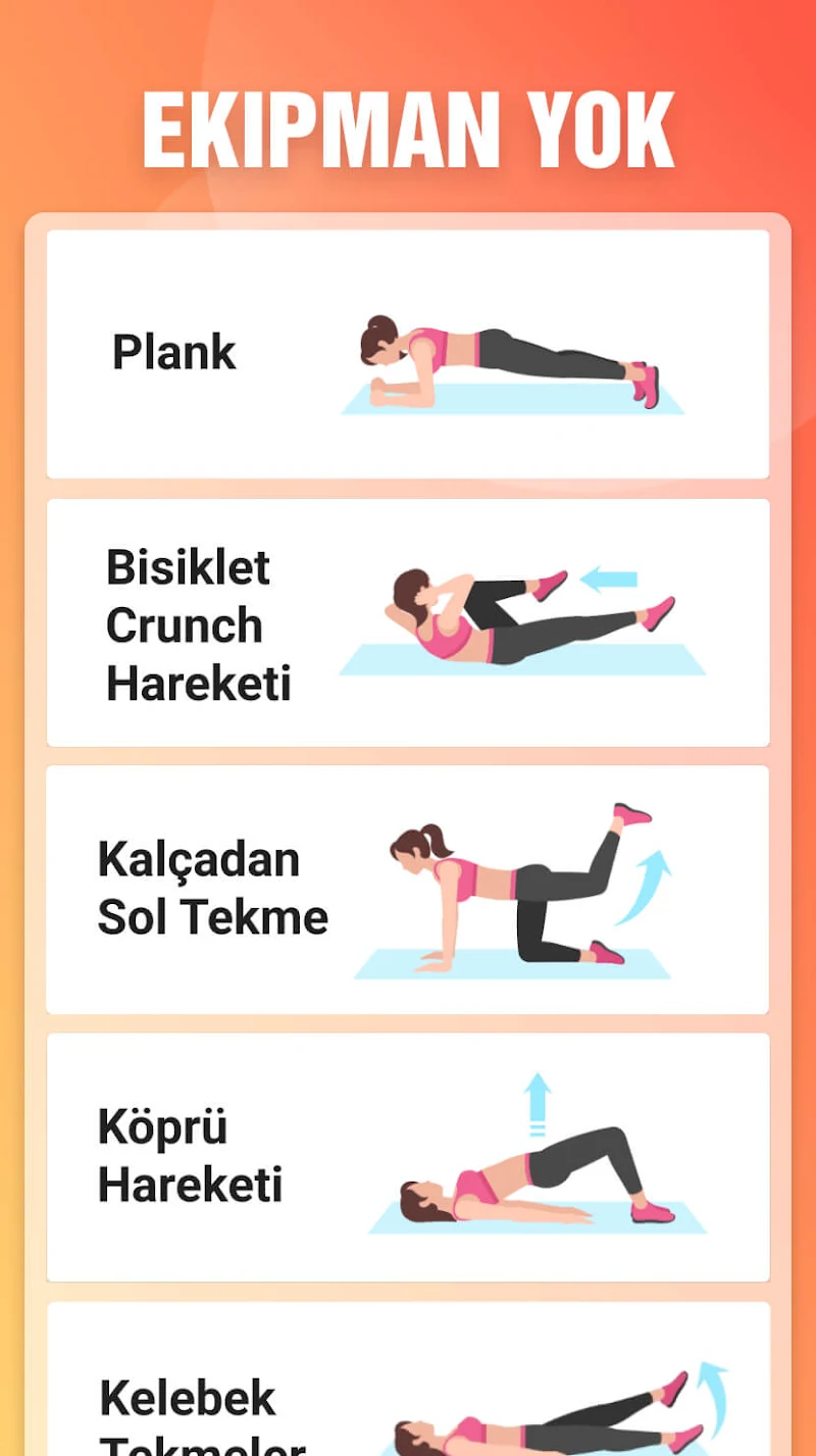 30 Günde Kilo Ver kalori takibi ekranı