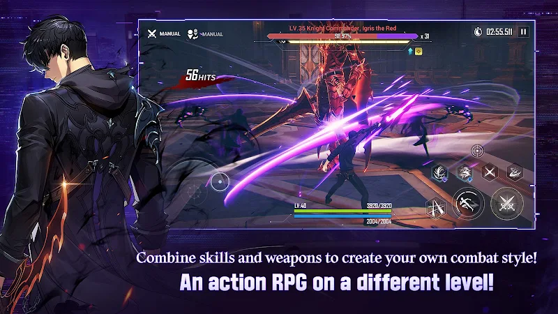 Solo Leveling:Arise gölge ordusu yönetim ekranı